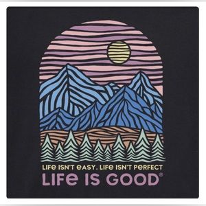 Life is Good Women's Life isn't Easy Long Sleeve Crusher-LITE Tee